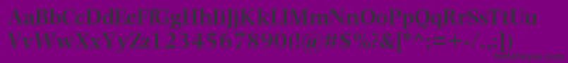 PhotinaMtSemiBold Font – Black Fonts on Purple Background