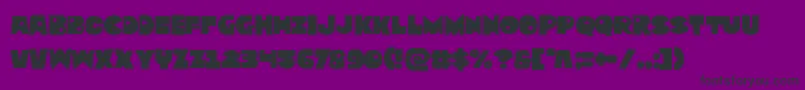 Zounderkite Font – Black Fonts on Purple Background