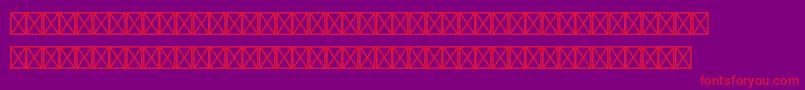 Bundesbahnpistd2 Font – Red Fonts on Purple Background