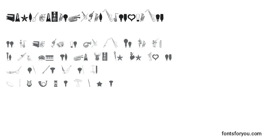 Schriftart CornucopiaOfDingbatsEight – Alphabet, Zahlen, spezielle Symbole