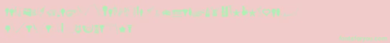 CornucopiaOfDingbatsEight Font – Green Fonts on Pink Background