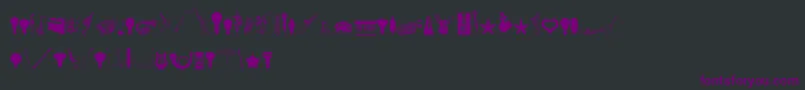 CornucopiaOfDingbatsEight Font – Purple Fonts on Black Background