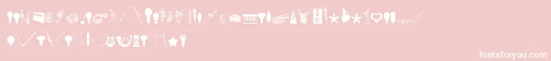 CornucopiaOfDingbatsEight Font – White Fonts on Pink Background