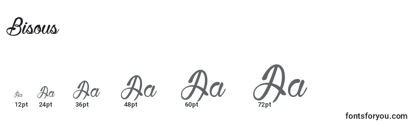BisousСЊ Font Sizes