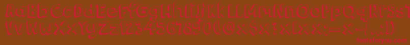 DkBergelmir Font – Red Fonts on Brown Background