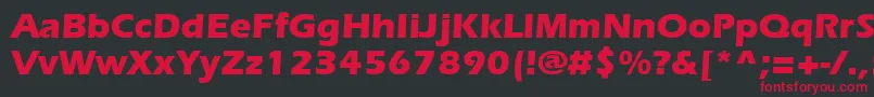 SpeedoBlackSsiBold Font – Red Fonts on Black Background