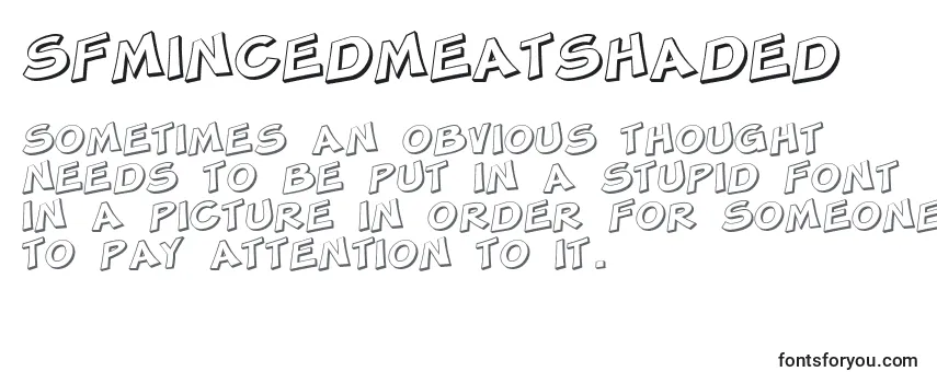 SfMincedMeatShaded Font