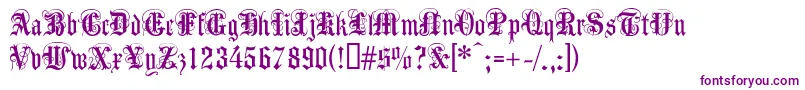 Anglicantext-Schriftart – Violette Schriften