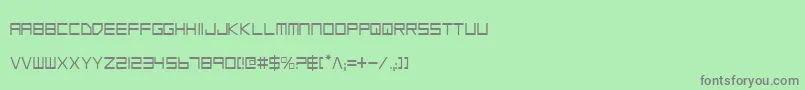 フォントLgsc – 緑の背景に灰色の文字