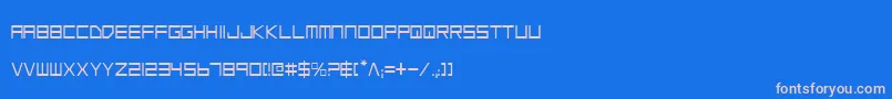 フォントLgsc – ピンクの文字、青い背景