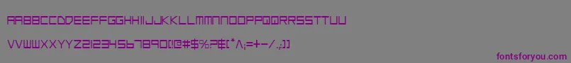 フォントLgsc – 紫色のフォント、灰色の背景