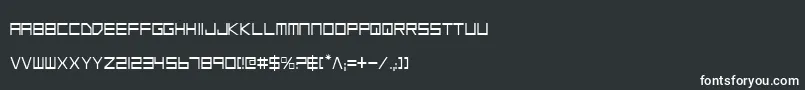 フォントLgsc – 黒い背景に白い文字