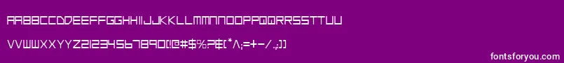 フォントLgsc – 紫の背景に白い文字