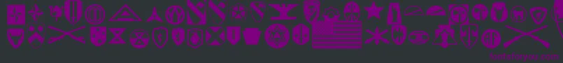 Us2 Font – Purple Fonts on Black Background