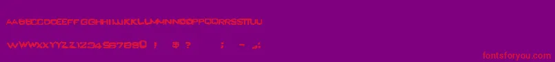 Gravedanger Font – Red Fonts on Purple Background