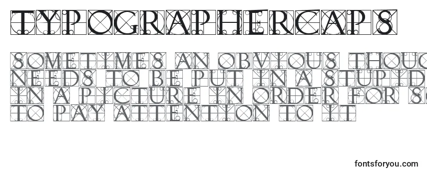 Fuente TypographerCaps