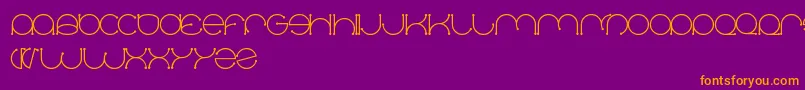 Dennisvallera Font – Orange Fonts on Purple Background