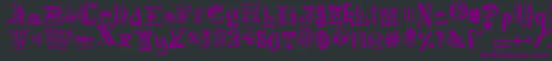 HarlequinadeMadness Font – Purple Fonts on Black Background