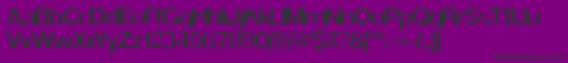 ThwartBrk Font – Black Fonts on Purple Background