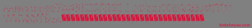 Starwonder Font – Red Fonts on Gray Background