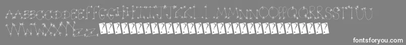 Starwonder Font – White Fonts on Gray Background
