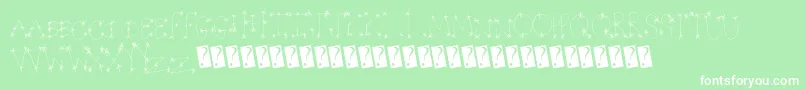 Starwonder Font – White Fonts on Green Background