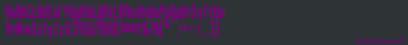 Czcionka GothamNightsBold – fioletowe czcionki na czarnym tle