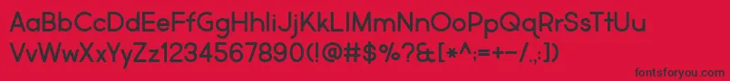 BmdMarketFresh Font – Black Fonts on Red Background