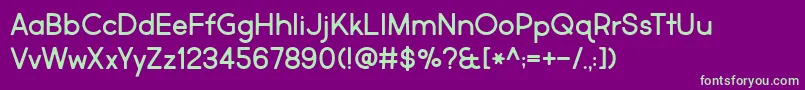 BmdMarketFresh Font – Green Fonts on Purple Background