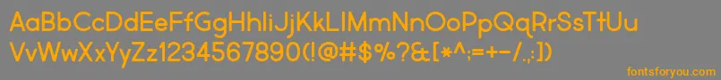 BmdMarketFresh Font – Orange Fonts on Gray Background
