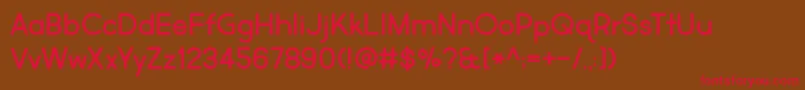 BmdMarketFresh Font – Red Fonts on Brown Background