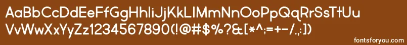 BmdMarketFresh Font – White Fonts on Brown Background