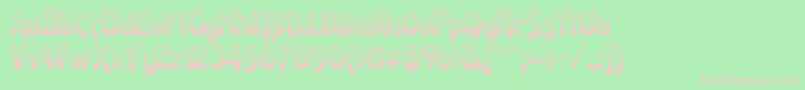 GeDipped Font – Pink Fonts on Green Background