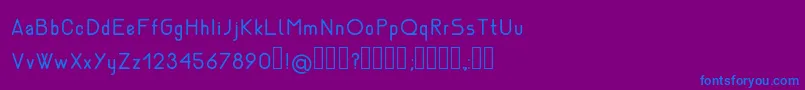 NemesiaRegular Font – Blue Fonts on Purple Background