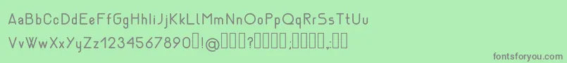 Шрифт NemesiaRegular – серые шрифты на зелёном фоне
