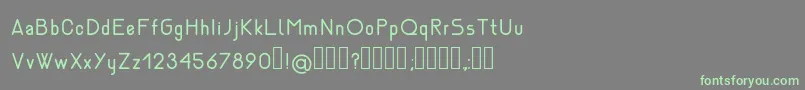 NemesiaRegular Font – Green Fonts on Gray Background