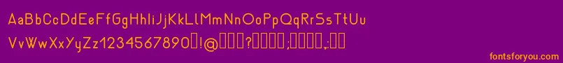 NemesiaRegular Font – Orange Fonts on Purple Background