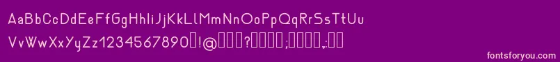 NemesiaRegular Font – Pink Fonts on Purple Background