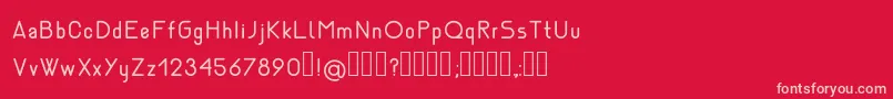 NemesiaRegular Font – Pink Fonts on Red Background