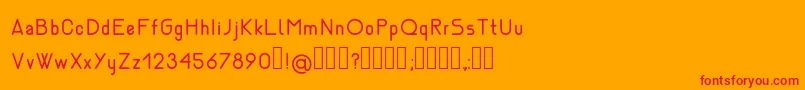 NemesiaRegular Font – Red Fonts on Orange Background