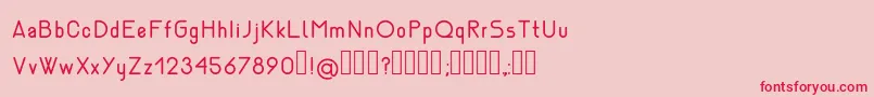 Police NemesiaRegular – polices rouges sur fond rose