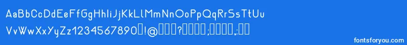 NemesiaRegular Font – White Fonts on Blue Background
