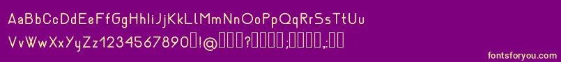 Шрифт NemesiaRegular – жёлтые шрифты на фиолетовом фоне