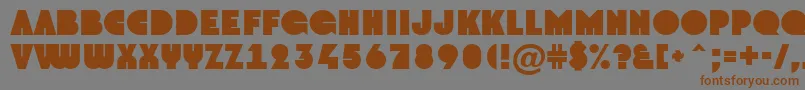 AGroto Font – Brown Fonts on Gray Background