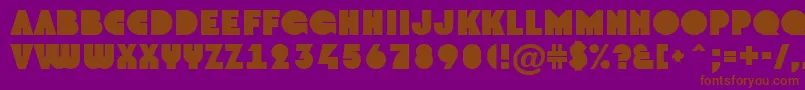 AGroto Font – Brown Fonts on Purple Background