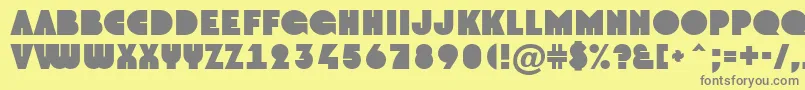 AGroto Font – Gray Fonts on Yellow Background