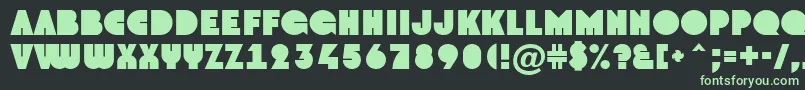 AGroto Font – Green Fonts on Black Background