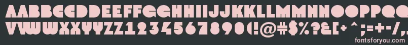 AGroto Font – Pink Fonts on Black Background