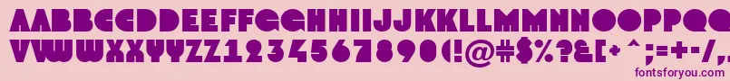 AGroto Font – Purple Fonts on Pink Background