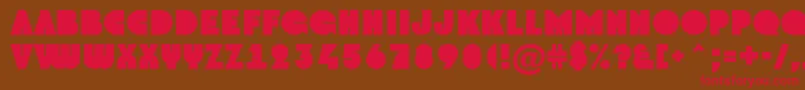 AGroto Font – Red Fonts on Brown Background